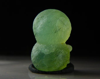43 ct  1 1/8 inch Natural Green Prehnite Crystal Mali Healing power crystal provides serenity peace and protection for you Rare collection