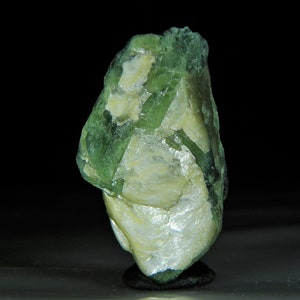 71 ct Green  Pink Tourmaline Crystal Quartz Clusters in Cookeite & Mt Mica Maine USA 1 5/8&quot;