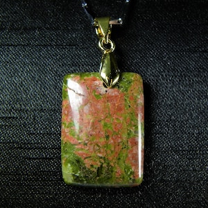 Fancy jasper Pendant - 26 ct  1 1/8&quot; Fancy jasper Pendant Excellent healing Power stone and Filled Gold Holder