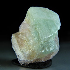 Mixed Bi Color Beryl - 38 ct Pink Morganite pink beryl, rose beryl,  Excellent healing stone  From  Maine, USA 1 1/8&quot;