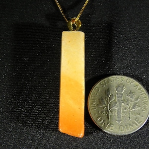 Golden Herderite Pendant - 17 ct Gold Herderite Pendant Synergy 12 pendant Excellent healing Power pendant Filled white Gold Holder 1 2/8&quot;