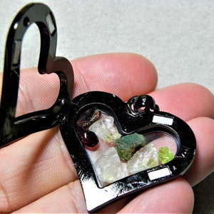 Phenakite Brookite Pendant: High Vibration Synergy Stone Locket