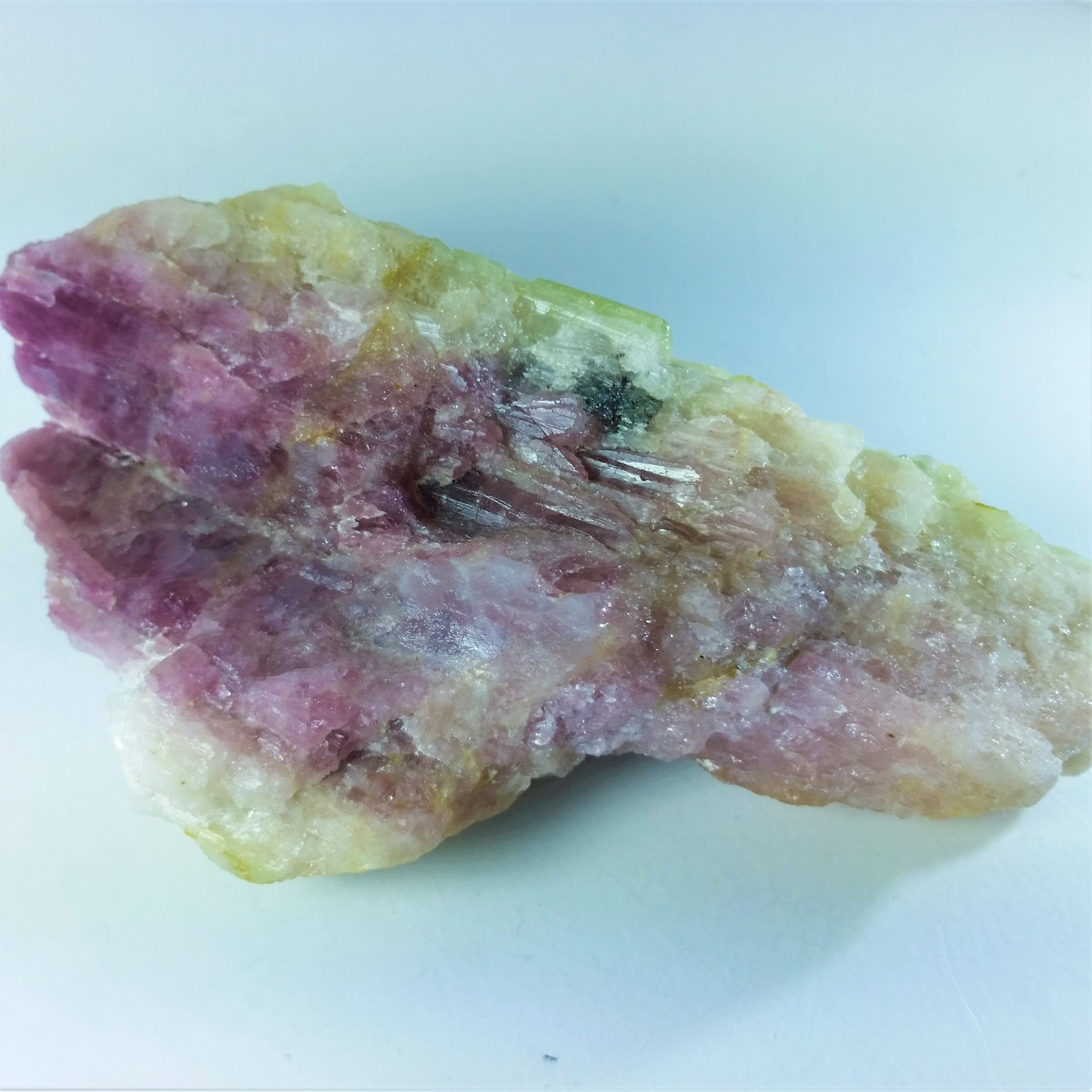 580 ct Green Pink Tourmaline Crystal Quartz Clusters in Etsy