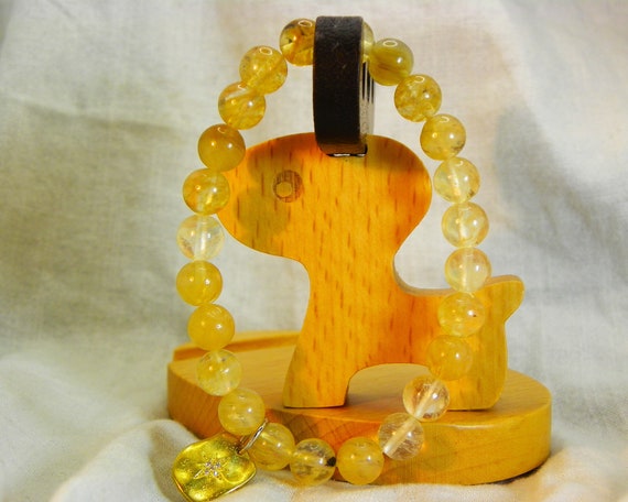 ゴールデンアゼツライトブレスレット：8mmヒマラヤシナジーストーン