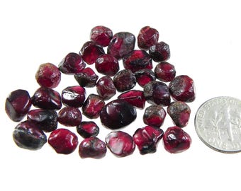 100 Carats  30 - 35 Pcs 100% Nature Authentic Red Buby Garnet Arizona chrome pyrope anthill garnet Rough From Arizona