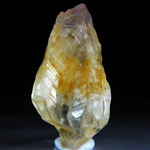 Seltener 87 cts Super Seven Kristall Reiko Heilstein Amethyst, Cacoxenit, Goethit, Lepidocrocit, Rutil, Rauchquarz, Quarz 1 6/8&quot;