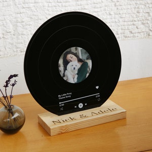 Disque de chanson personnalisé Cadeau d'anniversaire pour elle Cadeau d'anniversaire pour lui Cadeau pour couple Cadeau de mariage Plaque de chanson Cadeaux pour la Saint-Valentin image 6