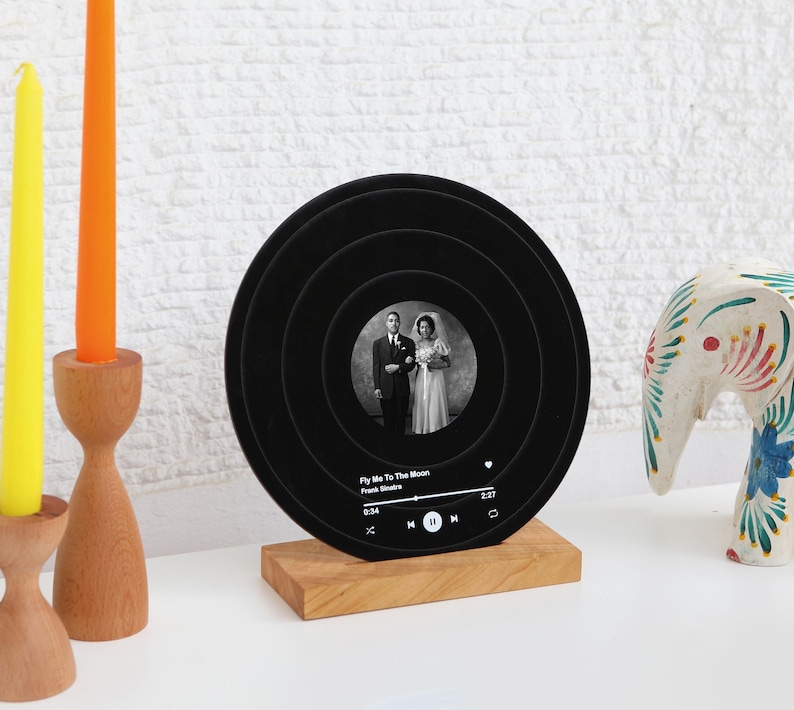 Gift for Parents Christmas - Gift for Parents Anniversary - Anniversary Gift for Parents 30 40 60 50th Years - Music Gift for Mom and Dad image 2
