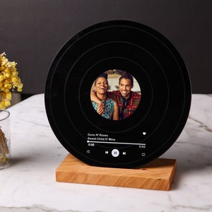 Custom Acrylic Plaque with Photo - Gift for Mom - Best Mom Gift - Mommy Gifts - Mother's Day Gift - Vinyl Record with Stand - Thank you mom