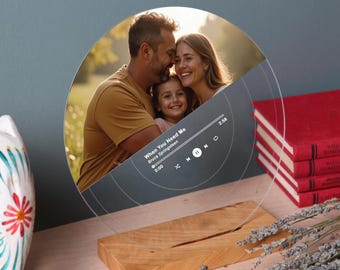 Family Photo Song Record - Personalized New Home Gift - Family Picture Print - Birthday - Christmas - Anniversary Present