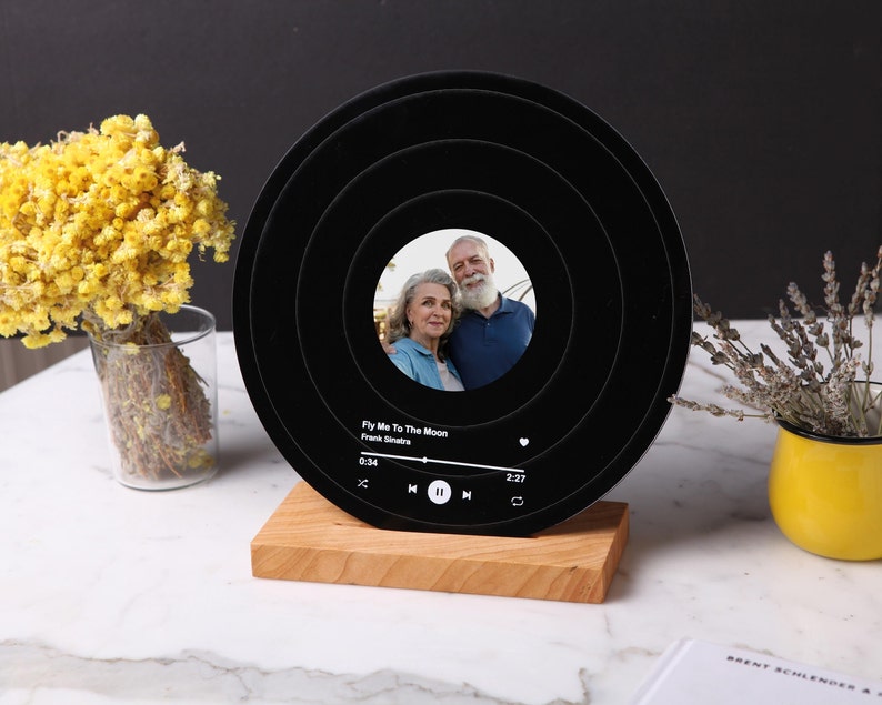 Gift for Parents Christmas - Gift for Parents Anniversary - Anniversary Gift for Parents 30 40 60 50th Years - Music Gift for Mom and Dad image 3