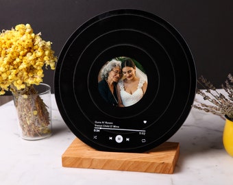 Music Plaque with Custom Photo-Mom Gifts From Kids - Birthday Gift for Mom - Mothers Day Gift Ideas - Gifts for Grandma - Present for Mother
