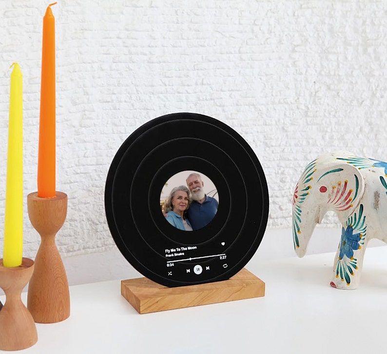 Gift for Parents Christmas - Gift for Parents Anniversary - Anniversary Gift for Parents 30 40 60 50th Years - Music Gift for Mom and Dad image 4