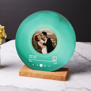 Custom Photo Collage Vinyl Record, Gift for a Wedding, Birthday, Anniversary, Graduation, Friends, Milestones! Use Instagram, Images, Song!