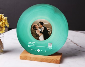 Customize PhotoVinyl Record, Gift for a Wedding, Birthday, Anniversary, Graduation, Friends, Milestones! Use Instagram, Images, Song!