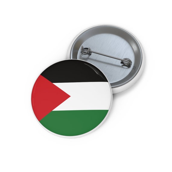 Palestine Palestinian Solidarity Gaza West Bank FLag PLO 1" Button Badge Pin Palestine Palestinian Solidarity Gaza West Bank FLag PLO 1" Button Badge Pin
