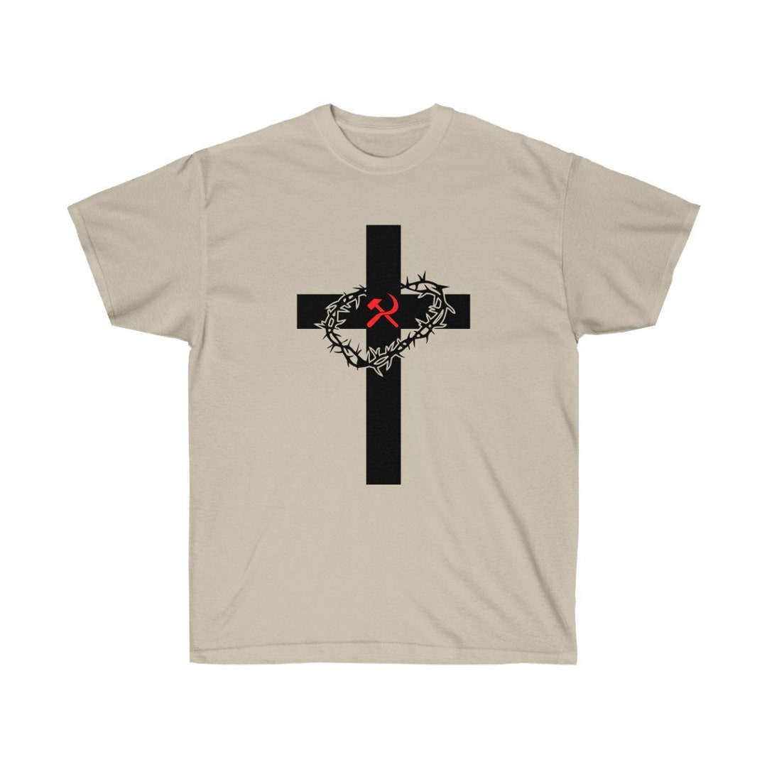 Socialist Cross With Crown of Thorns and Hammer and Sickle - Etsy