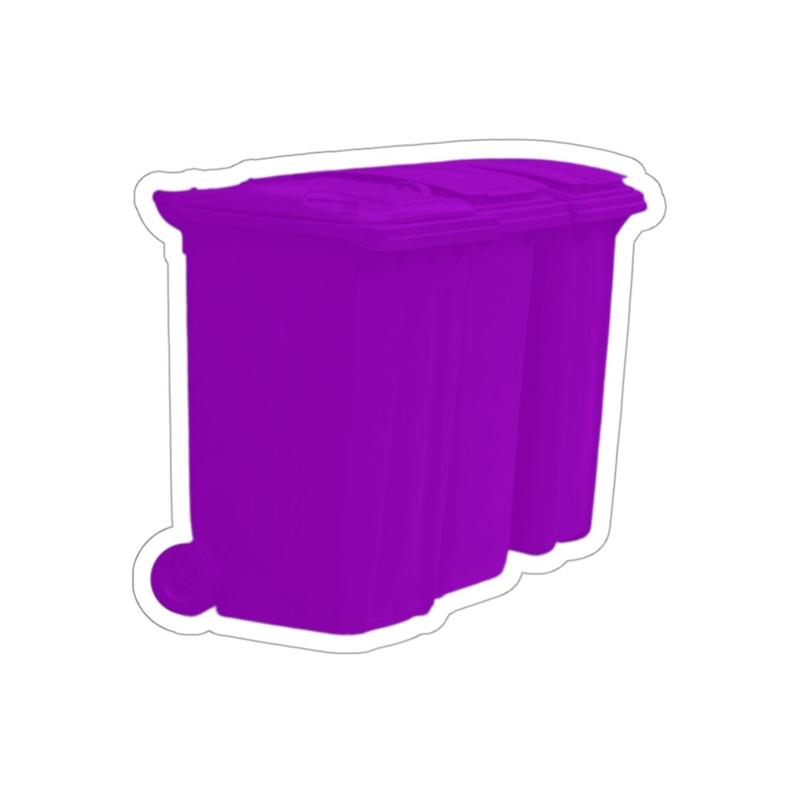 Scouse Liverpool Purple Wheelie Bins Kisscut Sticker Etsy UK