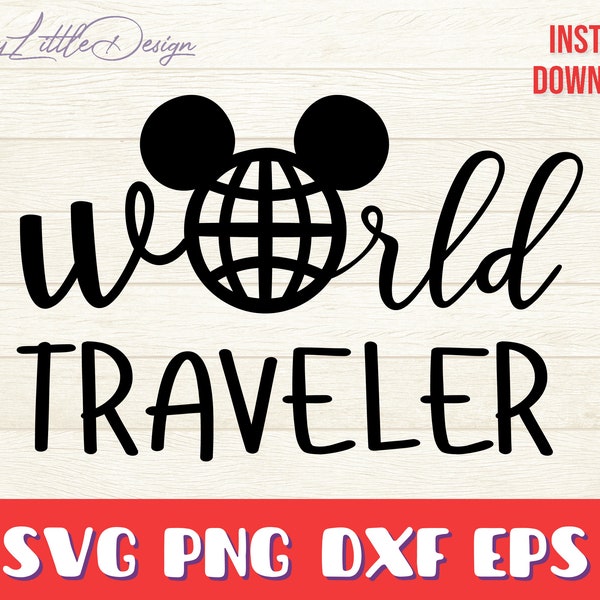 World traveler svg, png, dxf, eps, Digital Download, Vacation svg, Travel svg, Vacation Trip, Family Vacation