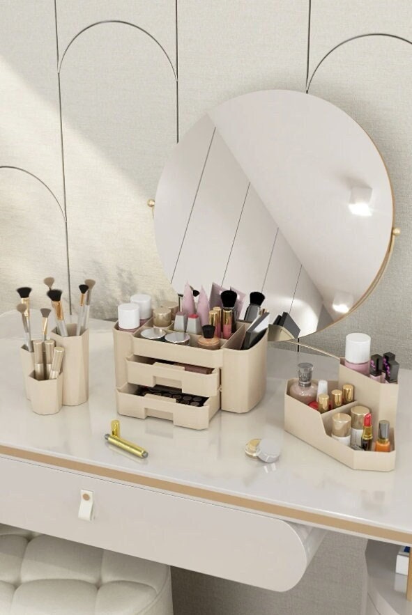 Makeup Vanity Box, Cosmetics Nail Beauty Makeup Kit Storage Organizer Box,  For Bridal Gift (Allegator Black) - Royalkart - The Urban Store
