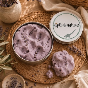 Sensory Play Dough | Lavender Infused Handmade Playdough | Calming Sensory Toy | Montessori Play | Autism ADHD Friendly | Nature Inspired