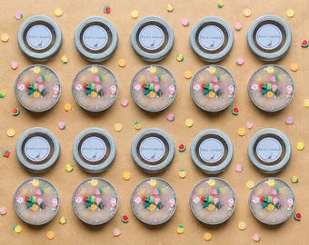 Slime sensorial / Slime perfumado / Masilla / Terapia de juego / Slime sensorial de fresa con pompones y corazones