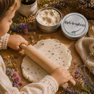 Sensory Play Dough | Wildflower Infused Handmade Playdough | Calming Sensory Toy | Montessori Play | Autism ADHD Friendly | Nature Inspired