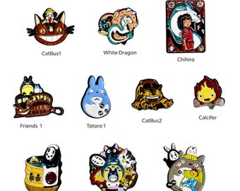 Studio Ghibli Miyazaki Enamel Pins