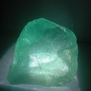 760 gram Andara Crystal Green toscha met bubbel.