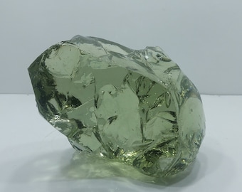 2,3 kg de cristal Andara bruto, cor ouro amarelado, com fibra monoatômica para fins terapêuticos.