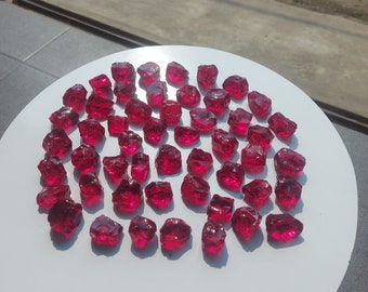 51 pcs 1036 gr (14-31 gr) of rough Andara Crystal Red Bloods Monatomic for Meditation