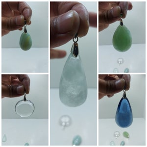 5 pcs Beautiful Andara Crystal Pendant Mix colors
