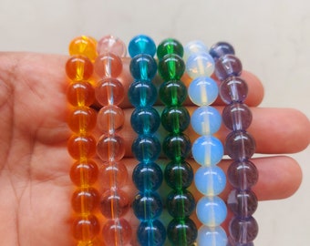 アンダラクリスタルの美しいブレスレットミックスカラー 10 mm (各20