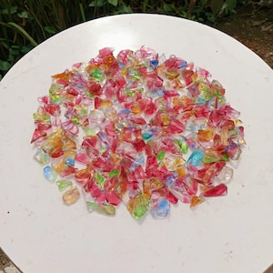 532 gr of Beautiful Gravel Rainbow Monatomic for Pendant