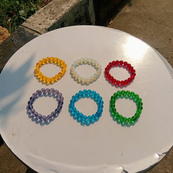 アンダラクリスタルの美しいブレスレットミックスカラー 10 mm (各20個