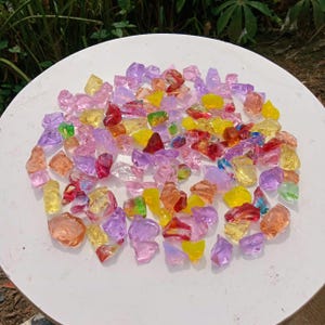 Special Item!!!123 pcs//1028 gr(3-17 gr) Andara Crystal Mix Colors Monatomic for Pendant