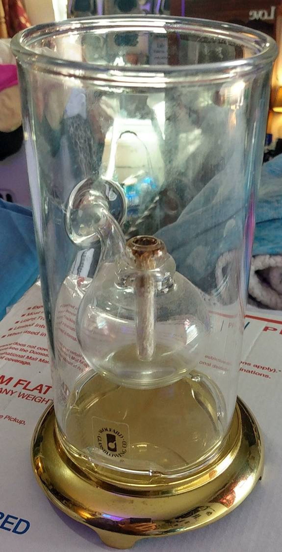 Vintage 6 Wolford Oil Lamp hand blown glass like new Etsy