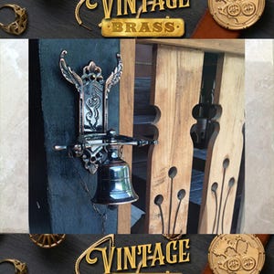 Vintage Elegant Style Door Bell Solid Brass Gate Bell Home Decor