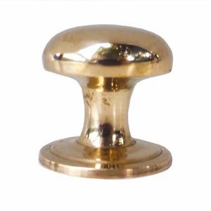 Set of Knob Drawer Pulls Handle, Round Top Concave Kitchen Drawer Handle, Vintage Brass Drawer Handle