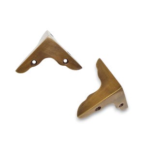 Juego de protectores de esquinas de latón macizo de 50 mm, protectores de esquinas de pared para rodapiés vintage, estrellas 3D
