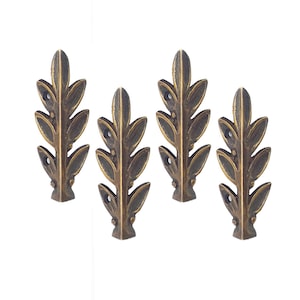 85mm Set of Solid Brass Corner Protector Brass Skiffers Skirting Wall Corners Protectors Olive
