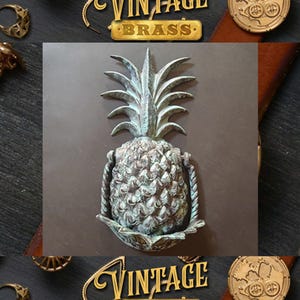Classic Vintage Pineapple fruit Door Knocker Solid Brass Antique Finish Front Door Knocker Art
