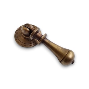 Set von Messing Teardrop Knauf Knäufe, Schrank Schublade Knäufe Runde Backplate Victorian