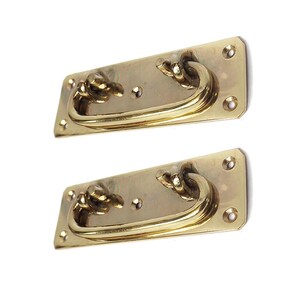 Lot de 4,64 po. Poignées de bouton, poignée de tiroir de cuisine rectangulaire vintage pour armoire moyenne