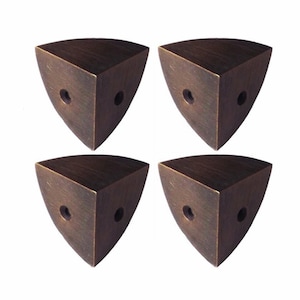 Set van 4 stuks vintage eenvoudige effen doos hoekbeschermer decor plank kastbeslag