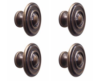Set of Cabinet Kitchen Knob Drawer Pulls Handle, 2 Tier Round Classic Table Drawer Pull