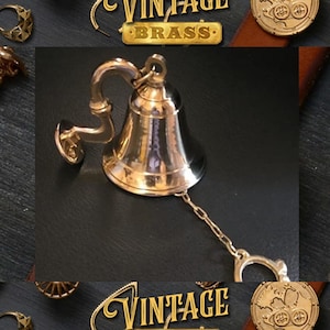 Vintage Stalk Motive Door Bell Solid Brass Gate Bell Home Decor