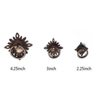 Vintage Filigree Star Main Entry Door Pull Handle Solid Brass Cabinet Handle Pulls Home Decor