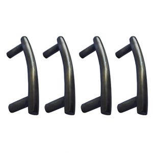 3.46" inch Set of Vintage Curve Thin simple Knob Cabinet Handle Pull, Solid Brass Closet Door Pulls, Kitchen Door Drawer Handle Pulls