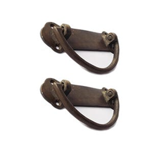 Lot de poignées vintage poignée de tiroir pour placard de cuisine Poignée de tiroir horizontale en laiton pour plaque arrière de 4,42 po.